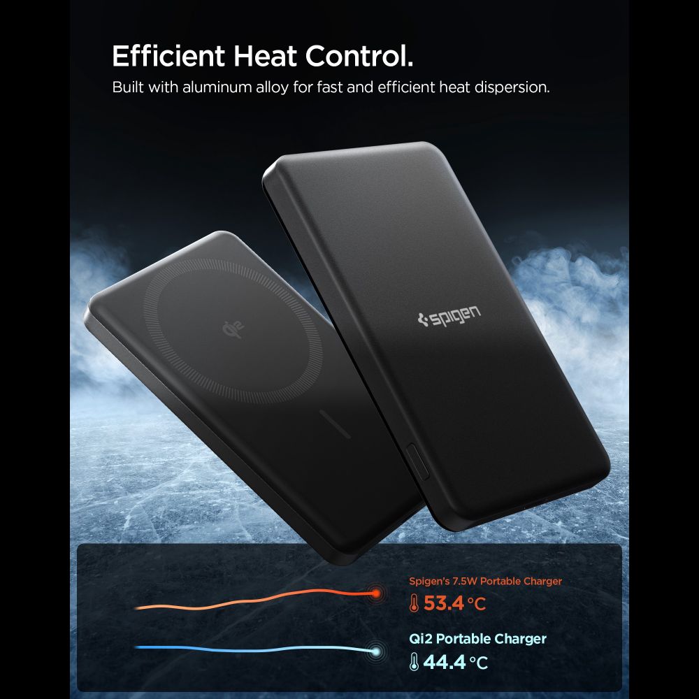 Spigen Spigen 5000 mAh 22.5W Qi2 MagSafe Powerbank Essential Svart