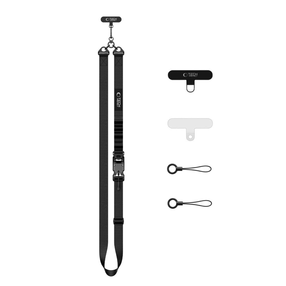 Tech-Protect Tech-Protect Mobilsnöre CrossBody Rope Svart