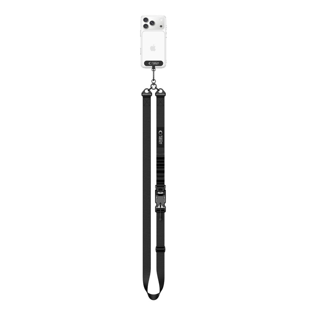 Tech-Protect Tech-Protect Mobilsnöre CrossBody Rope Svart