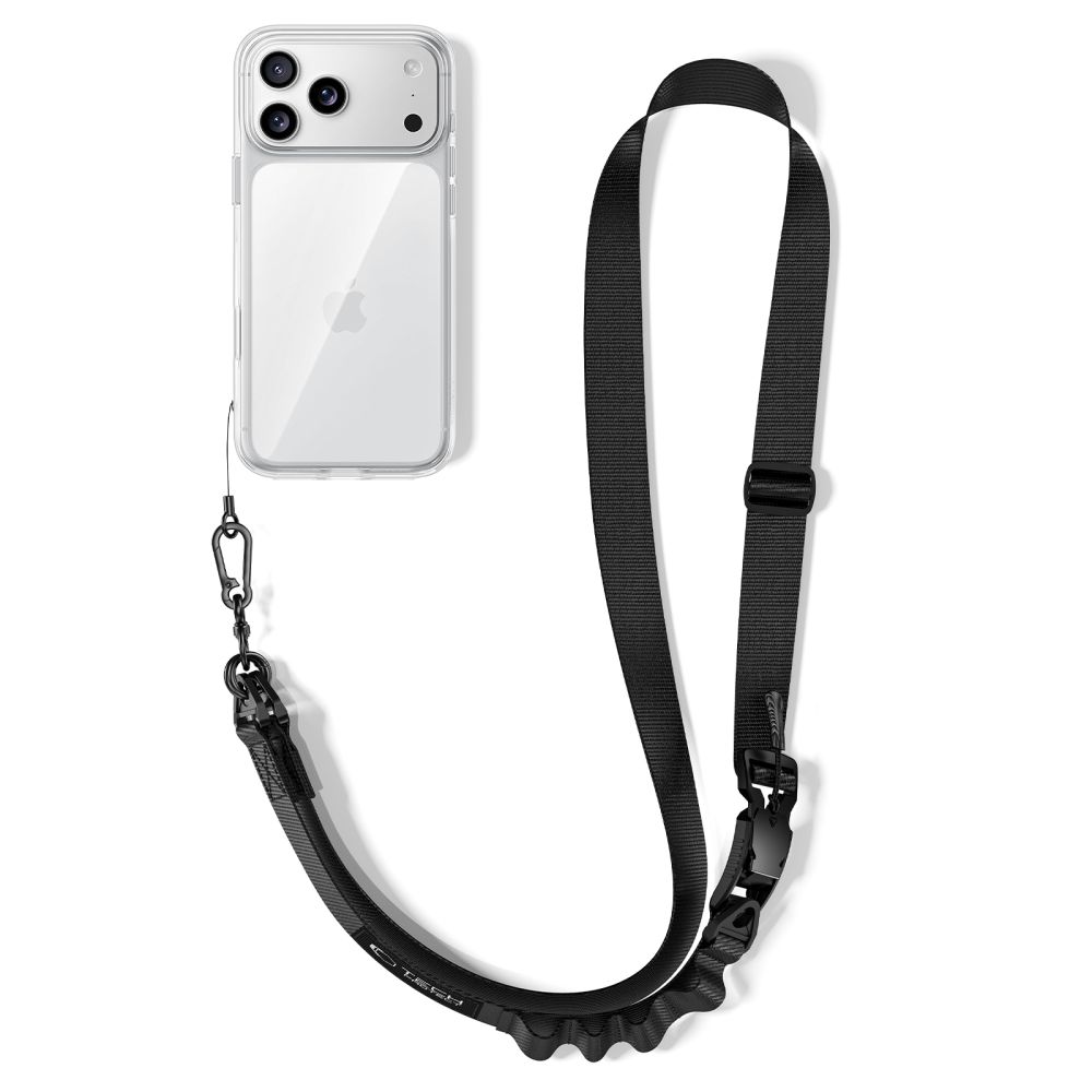 Tech-Protect Tech-Protect Mobilsnöre CrossBody Rope Svart