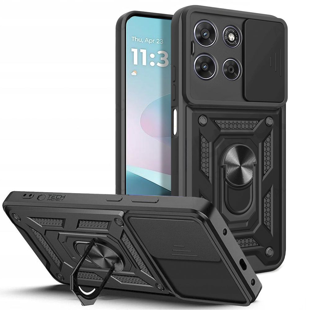 Tech-Protect Tech-Protect Motorola Moto G67/G77 Skal CamShield Pro Svart