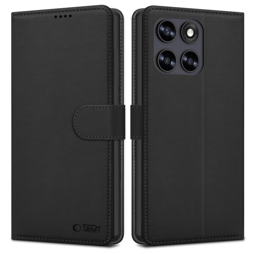 Tech-Protect Tech-Protect Motorola Moto G67/G77 Fodral Läder Svart
