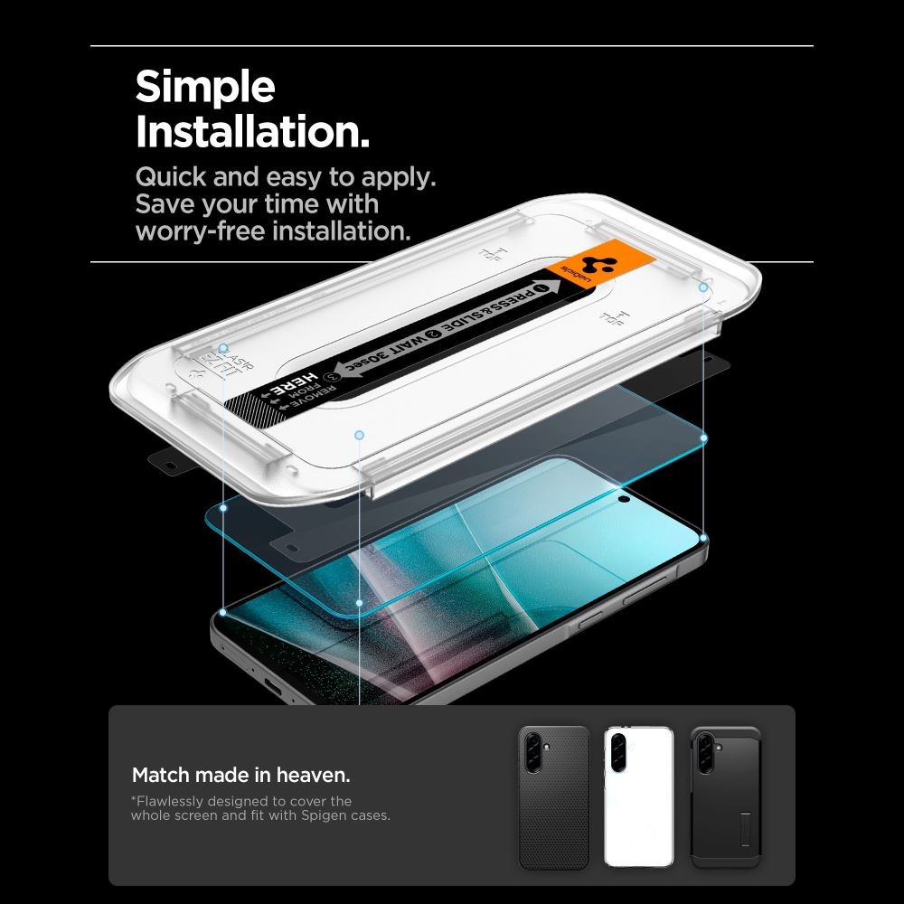 Spigen Spigen Galaxy A37 / A36 Skärmskydd GLAS.tR 