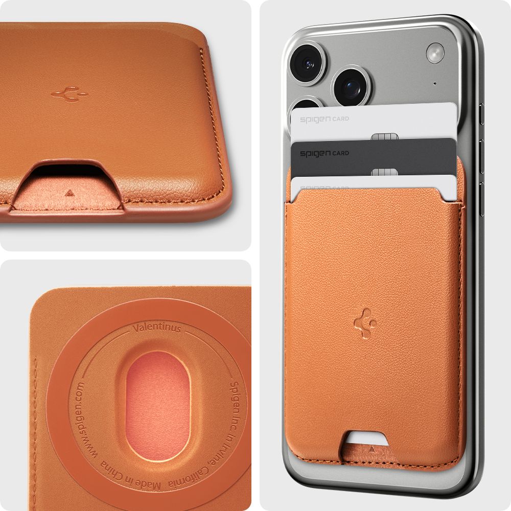 Spigen Spigen Magnetisk MagSafe Korthållare Valentinus Orange