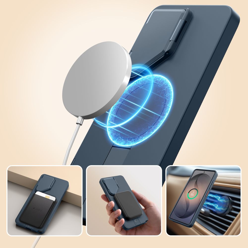 Tech-Protect Tech-Protect Galaxy S26 Ultra Skal MagSafe Kevlar Aura Navy Blue