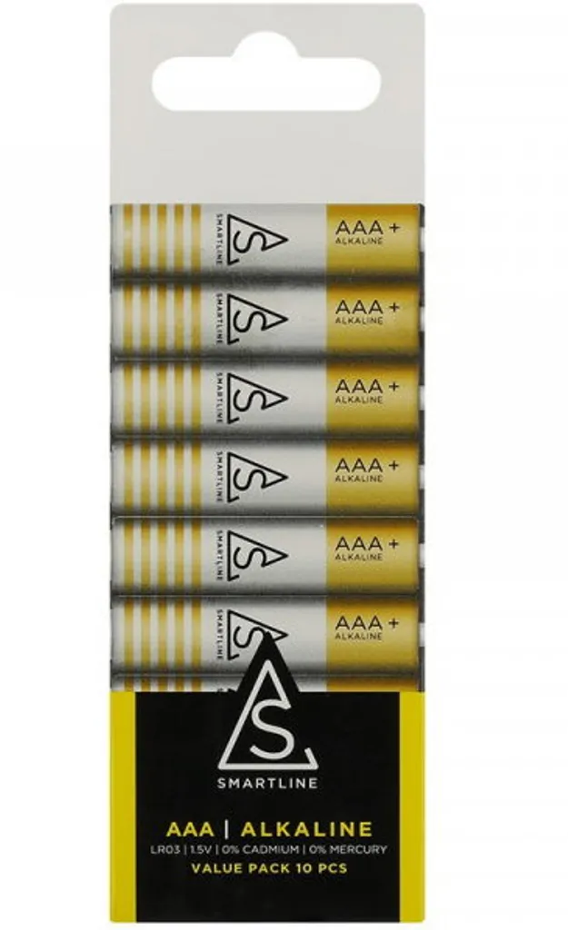 Smartline Smartline Alkaliskt Batteri AAA LR03 1.5V 10-pack
