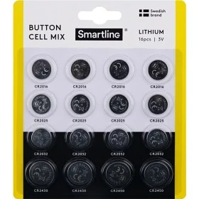 Smartline Smartline Knappcell Lithium Mix 3V 16-pack