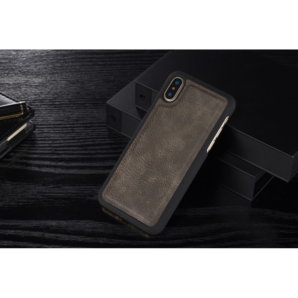 DG.MING iPhone X/Xs - DG.MING Plånboksfodral/Magnet Skal -