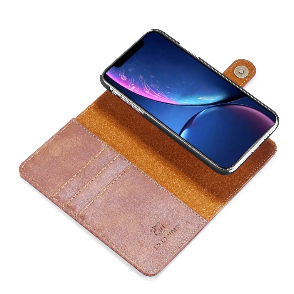 DG.MING iPhone 11 - DG.MING Plånboksfodral/Magnet Skal - Brun