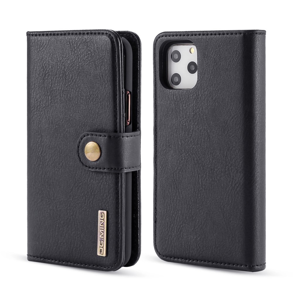 DG.MING iPhone 11 Pro Max - DG.MING Plånboksfodral/Magnet Skal - Svart