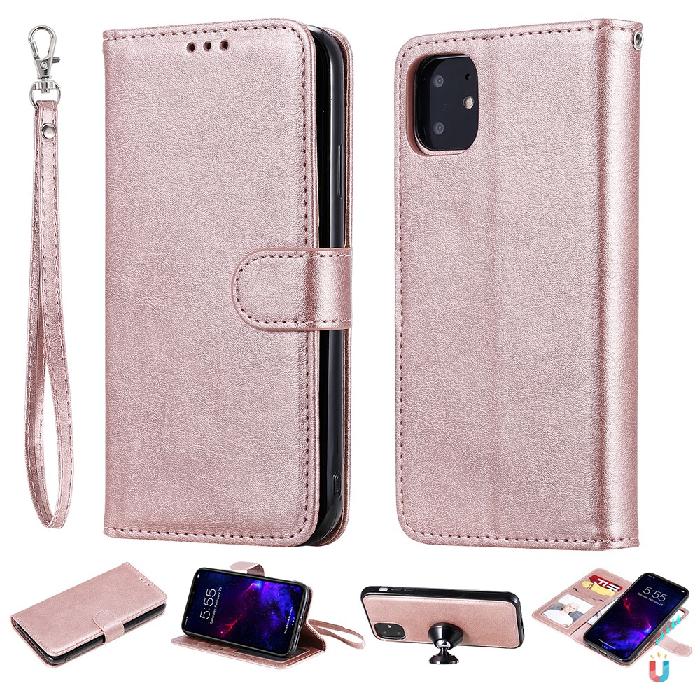  iPhone 11 - Plånboksfodral/Magnet Skal 2in1 - Roséguld