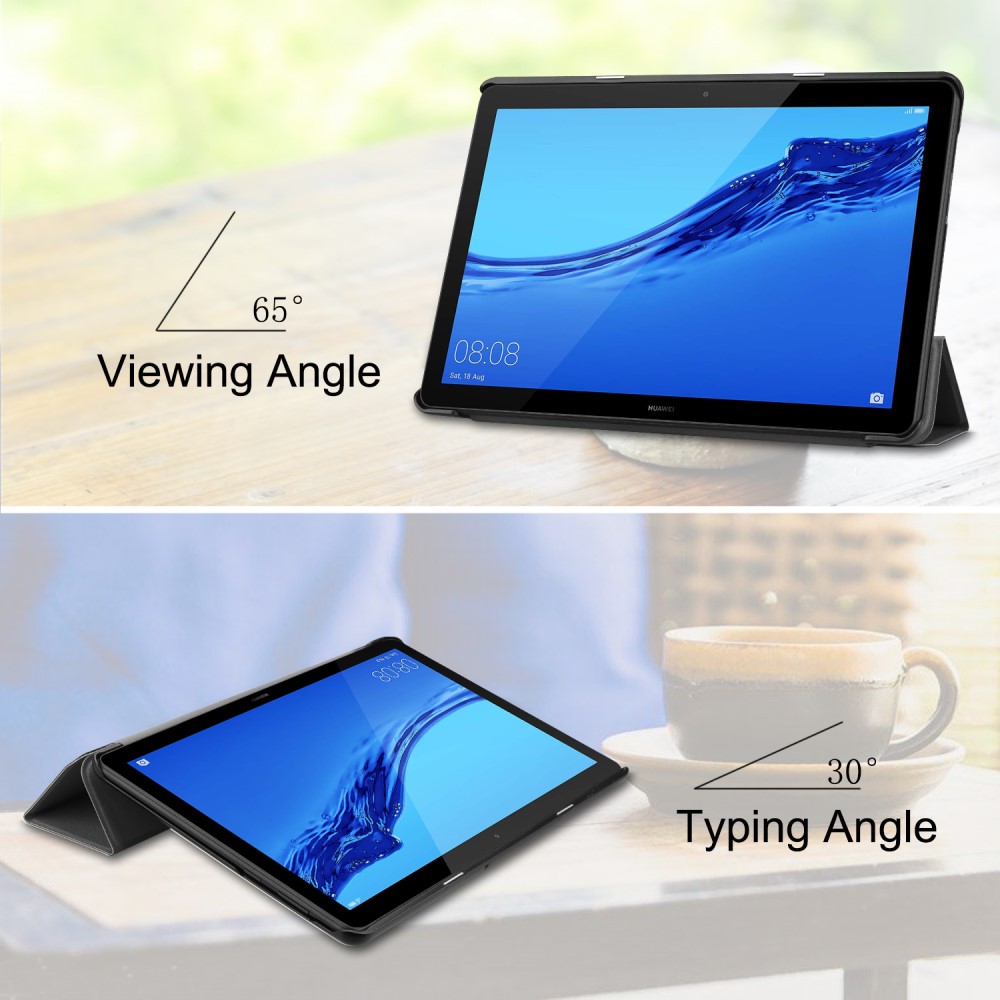  Huawei MediaPad T5 10 - Tri-Fold Fodral - Svart