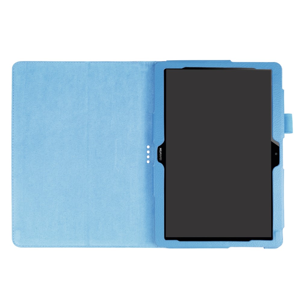  Huawei MediaPad T3 10 - Litchi läderfodral - Ljus Blå