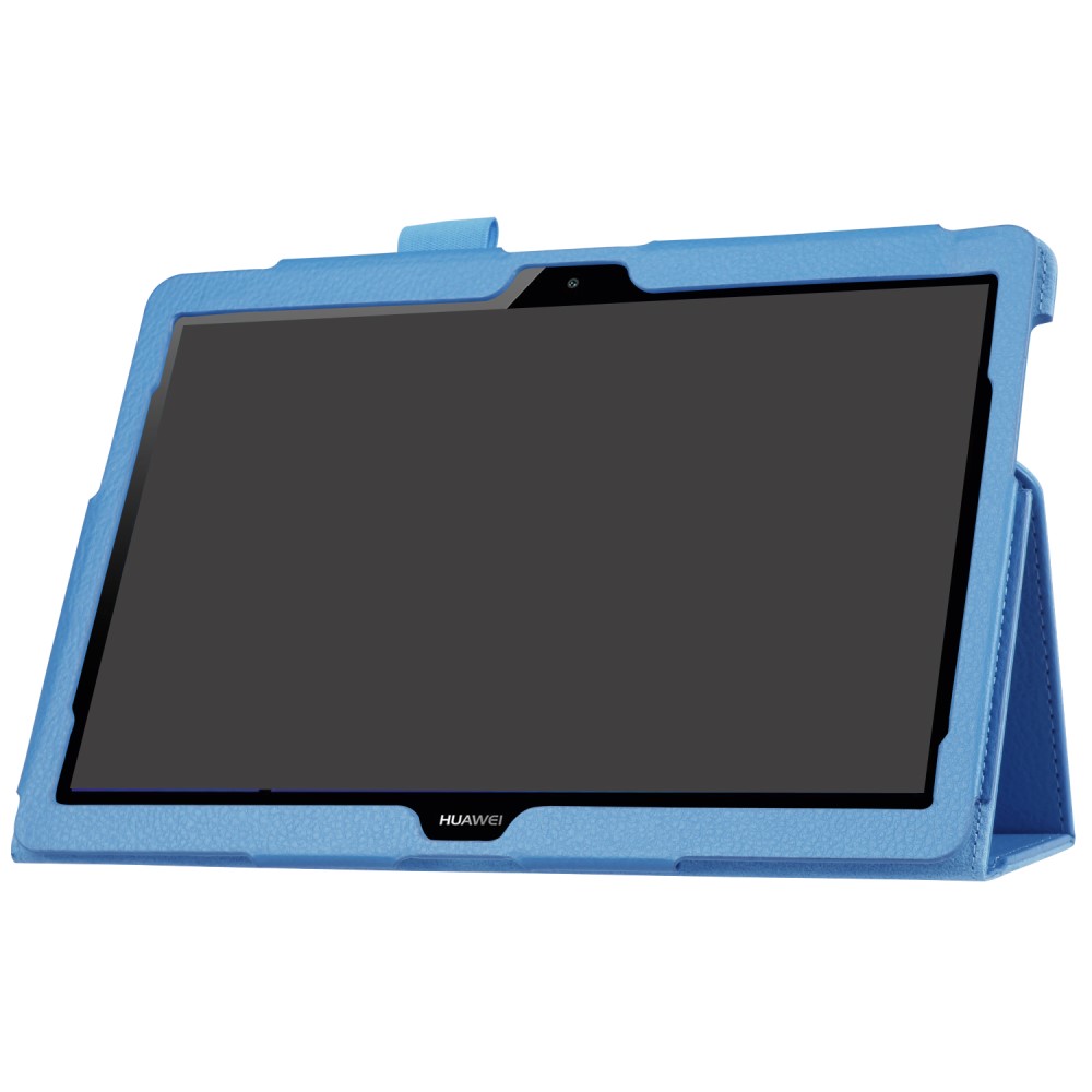  Huawei MediaPad T3 10 - Litchi läderfodral - Ljus Blå