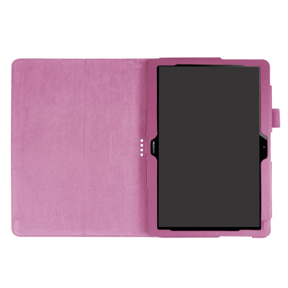  Huawei MediaPad T3 10 - Litchi läderfodral - Lila