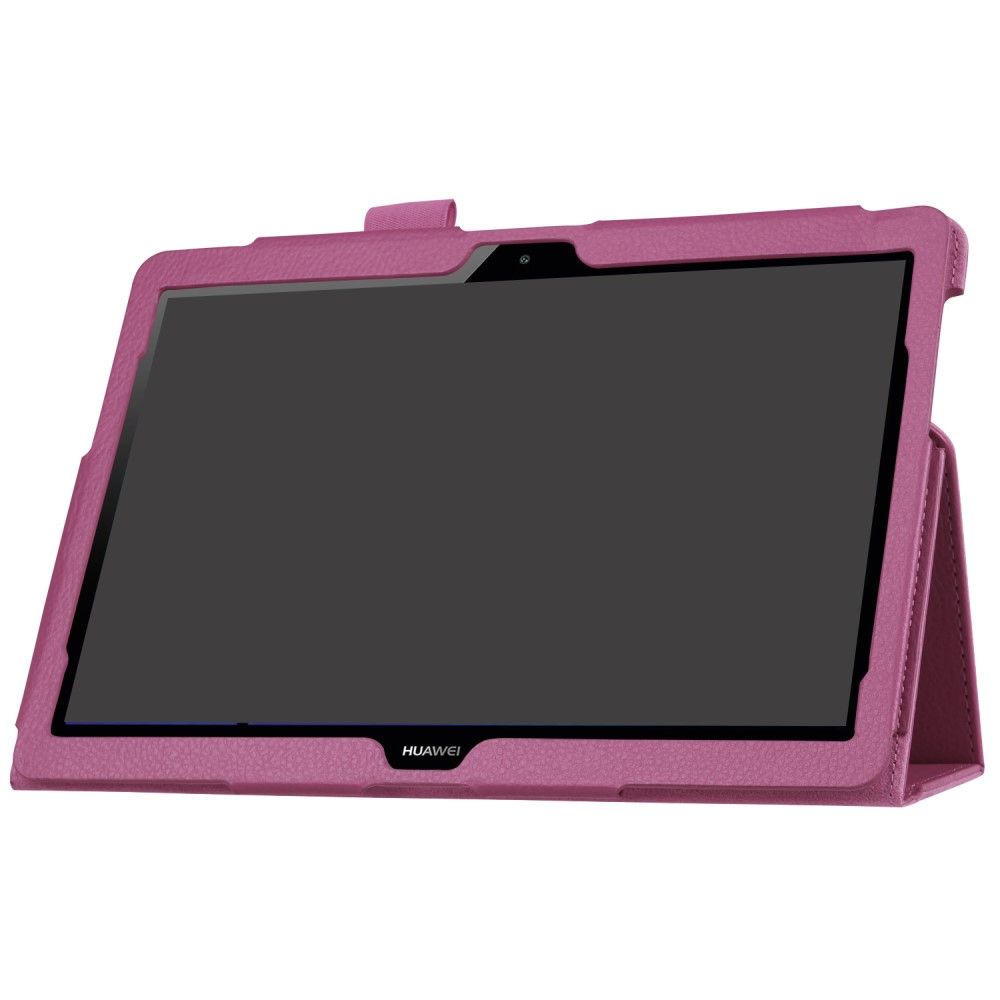  Huawei MediaPad T3 10 - Litchi läderfodral - Lila