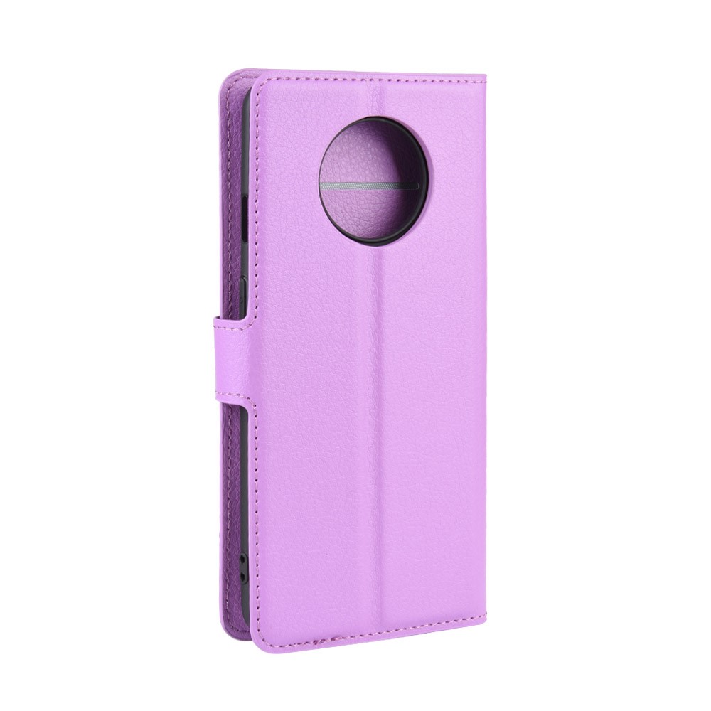  OnePlus 7T - Litchi Plånboksfodral - Lila