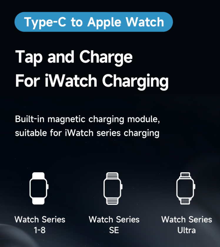 MCDODO Mcdodo 1.2m 3in1 USB-C Till USB-C 100W/Lightning/Apple Watch