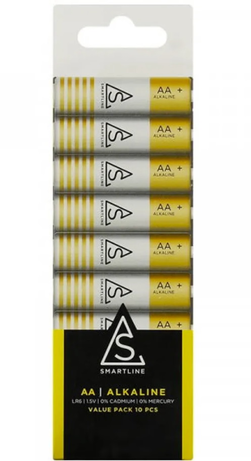 Smartline Smartline Alkaliskt Batteri AA LR6 1.5V 10-pack
