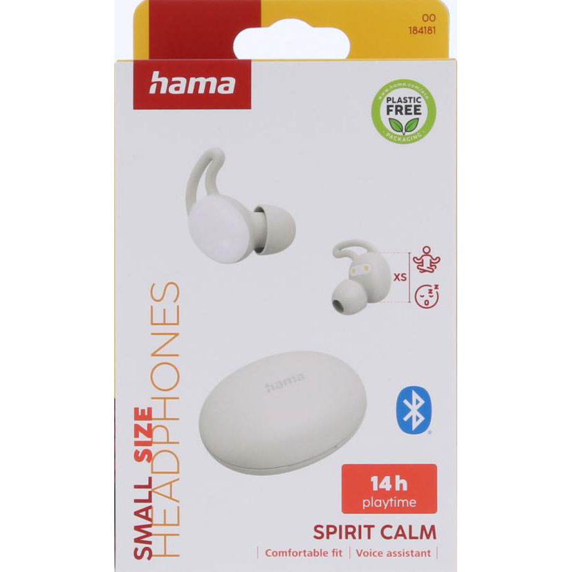 HAMA Hama Hörlurar Calm TWS Sovande In-Ear Grå