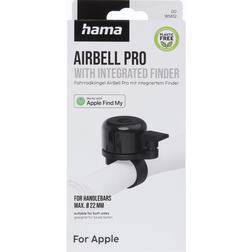HAMA Hama Cykelklocka Air‑Bell Pro med Finder för Apple Find My