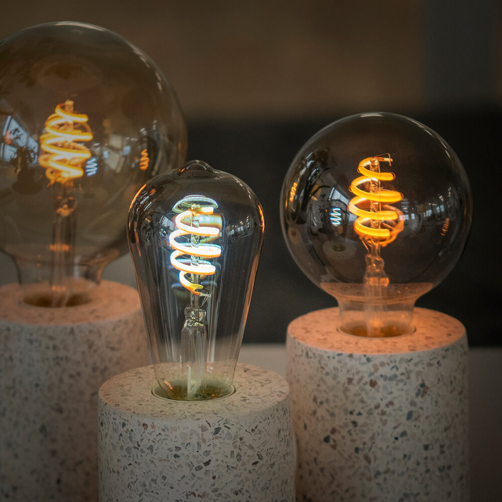 Hombli Hombli Smart Lampa Glödtråd E27 ST64-Rök CCT