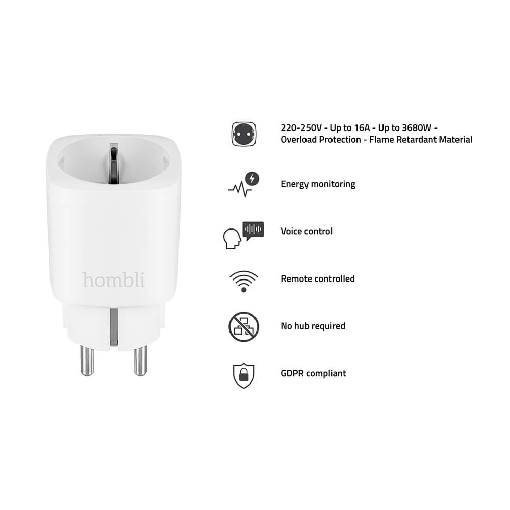Hombli Hombli EU Smart Plug Vit
