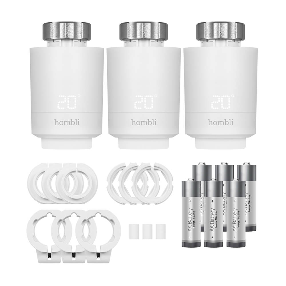 Hombli Hombli 3-PACK Smart Termostat Expansionspaket Vit