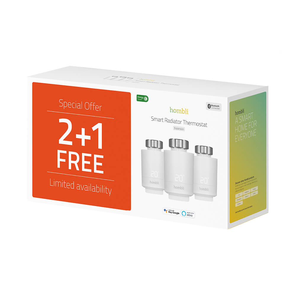 Hombli Hombli 3-PACK Smart Termostat Expansionspaket Vit