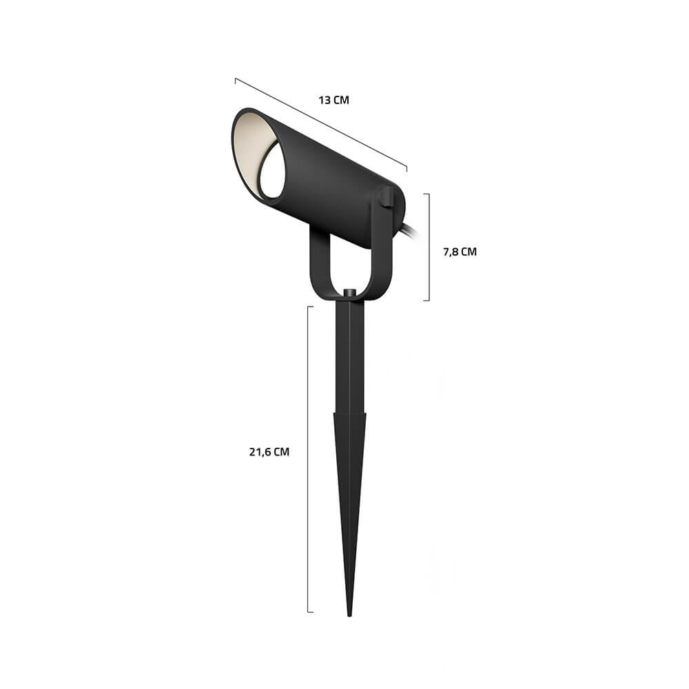 Hombli Hombli Smart Utomhus Spotlight 3-pack RGB CCT Svart