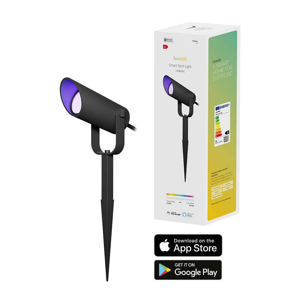 Hombli Hombli Smart Utomhus Spotlight 1-pack RGB CCT Svart