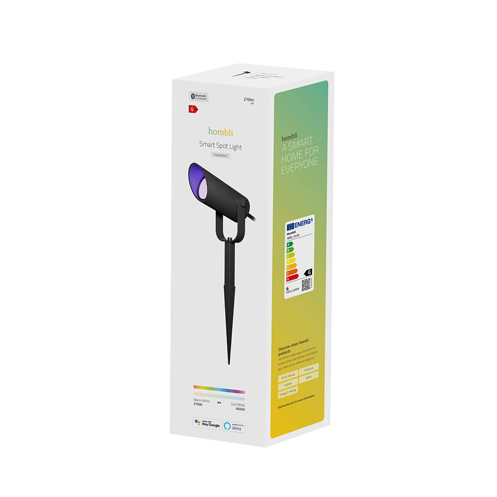 Hombli Hombli Smart Utomhus Spotlight 1-pack RGB CCT Svart