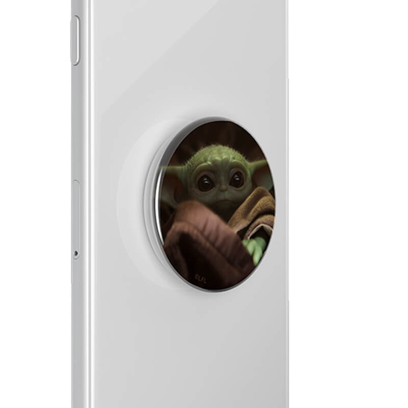 PopSockets PopSockets Avtagbart Grip med Ställfunktion Premium Star Wars Baby Yoda
