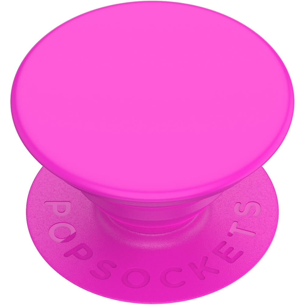 PopSockets PopSockets Avtagbart Grip med Ställfunktion Neon Day Glo Pink