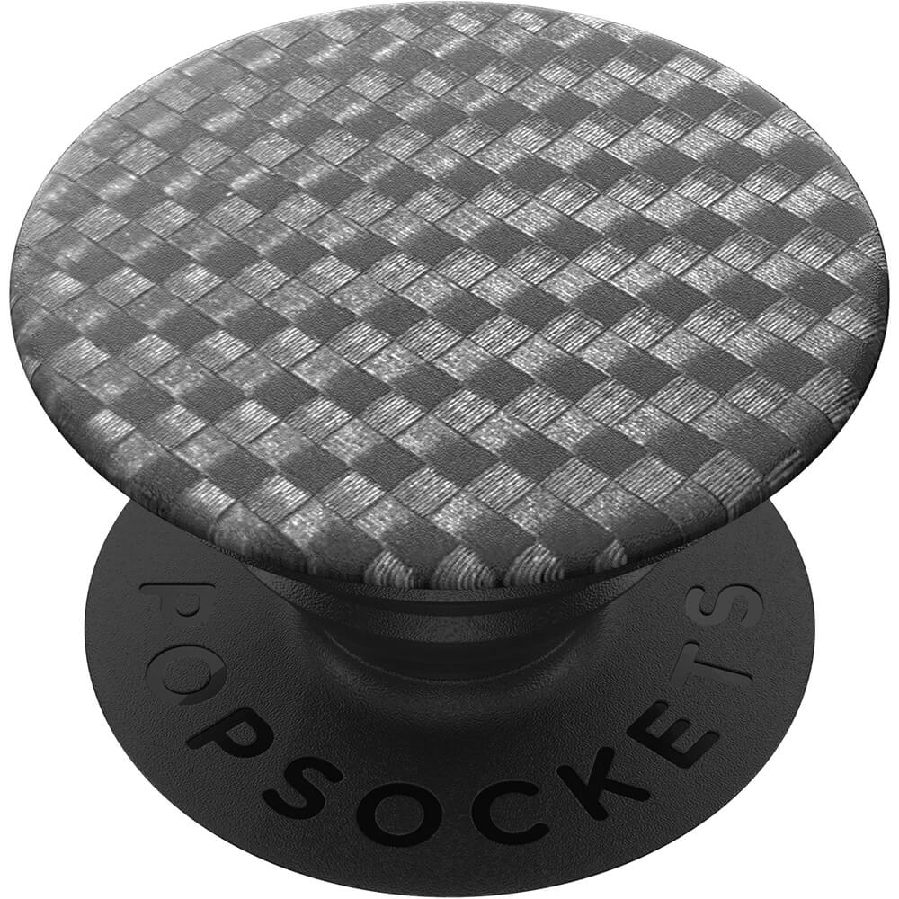 PopSockets PopSockets Avtagbart Grip med Ställfunktion Carbonite Weave