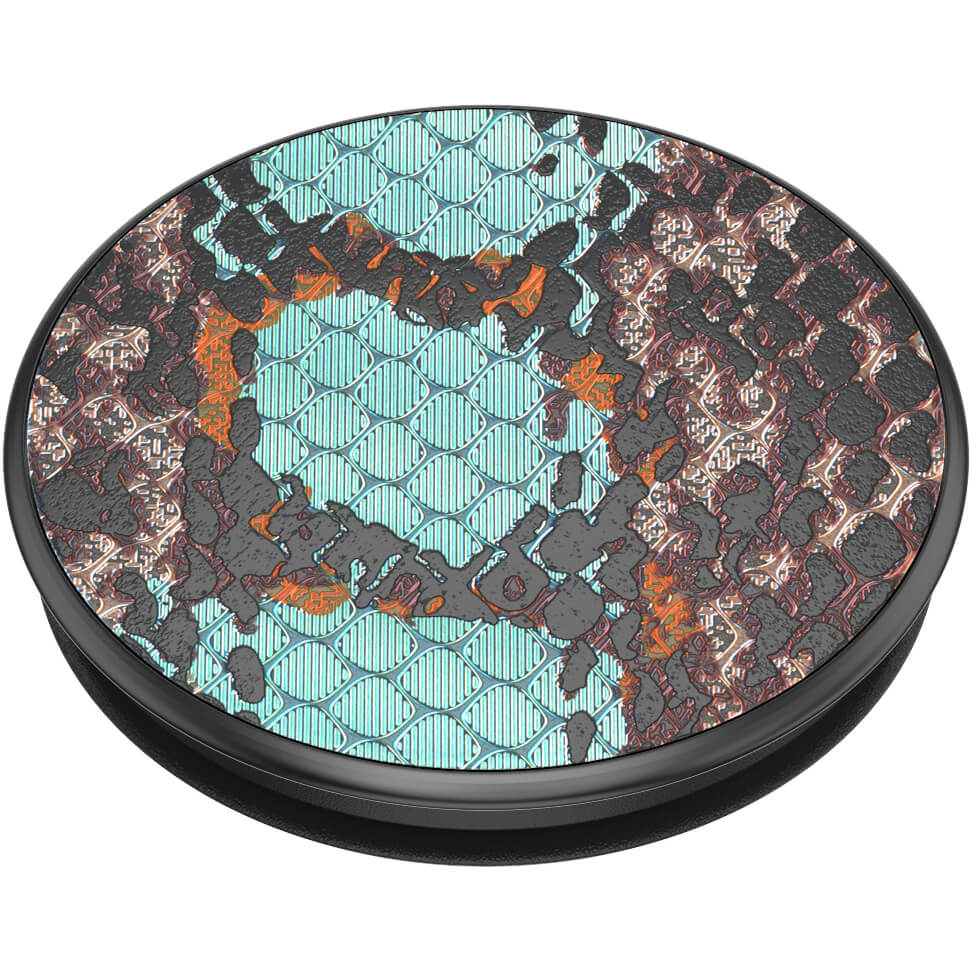 PopSockets PopSockets Avtagbart Grip med Ställfunktion LUXE Embossed Metal Water Snake