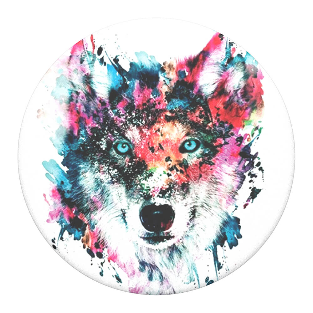 PopSockets PopSockets Avtagbart Grip med Ställfunktion Wolf