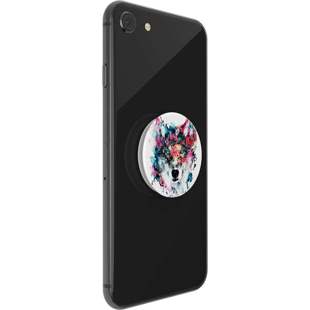 PopSockets PopSockets Avtagbart Grip med Ställfunktion Wolf