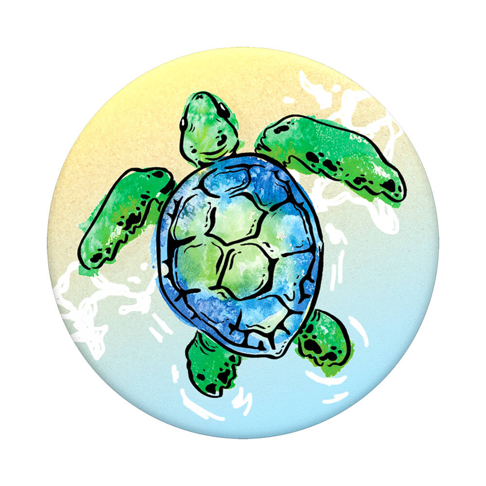 PopSockets PopSockets Avtagbart Grip med Ställfunktion Tortuga