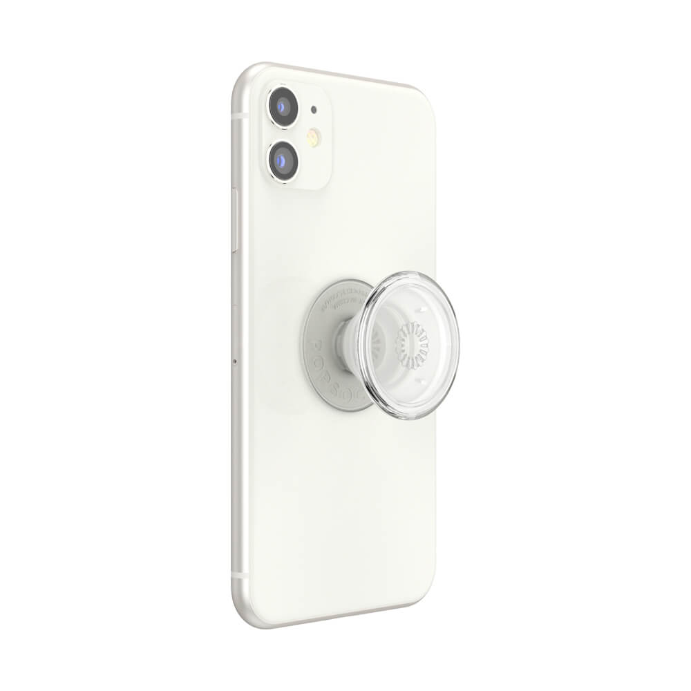 PopSockets PopSockets Avtagbart Grip med Ställfunktion Clear