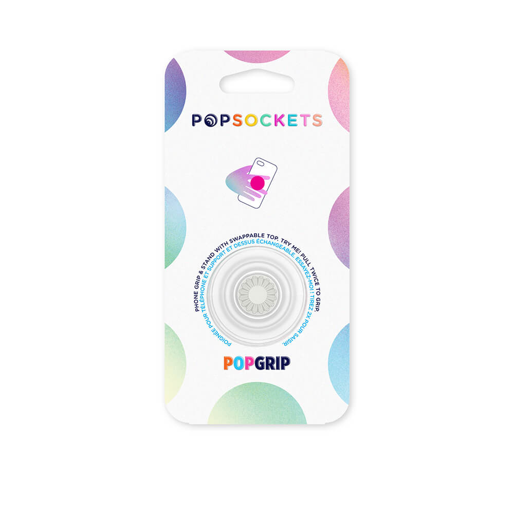 PopSockets PopSockets Avtagbart Grip med Ställfunktion Clear