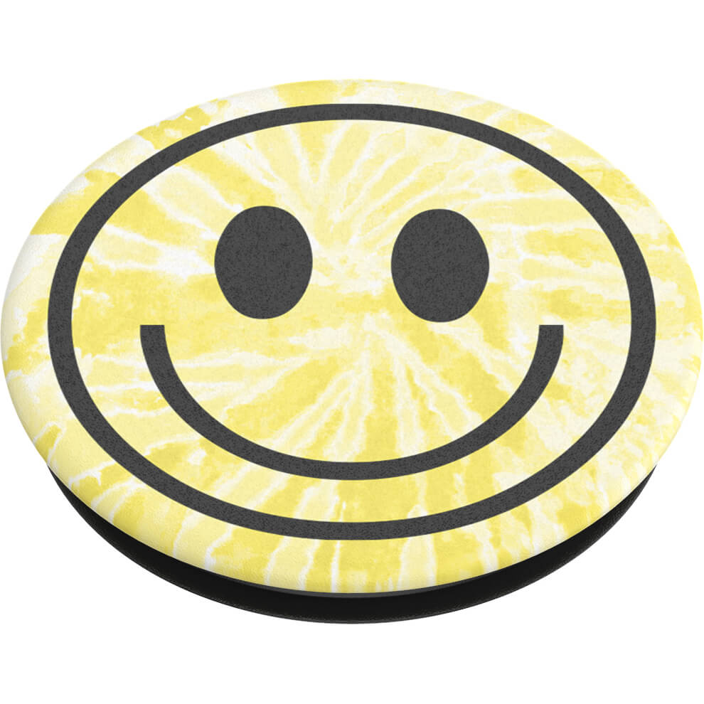 PopSockets PopSockets Avtagbart Grip med Ställfunktion Tie Dye Smiley