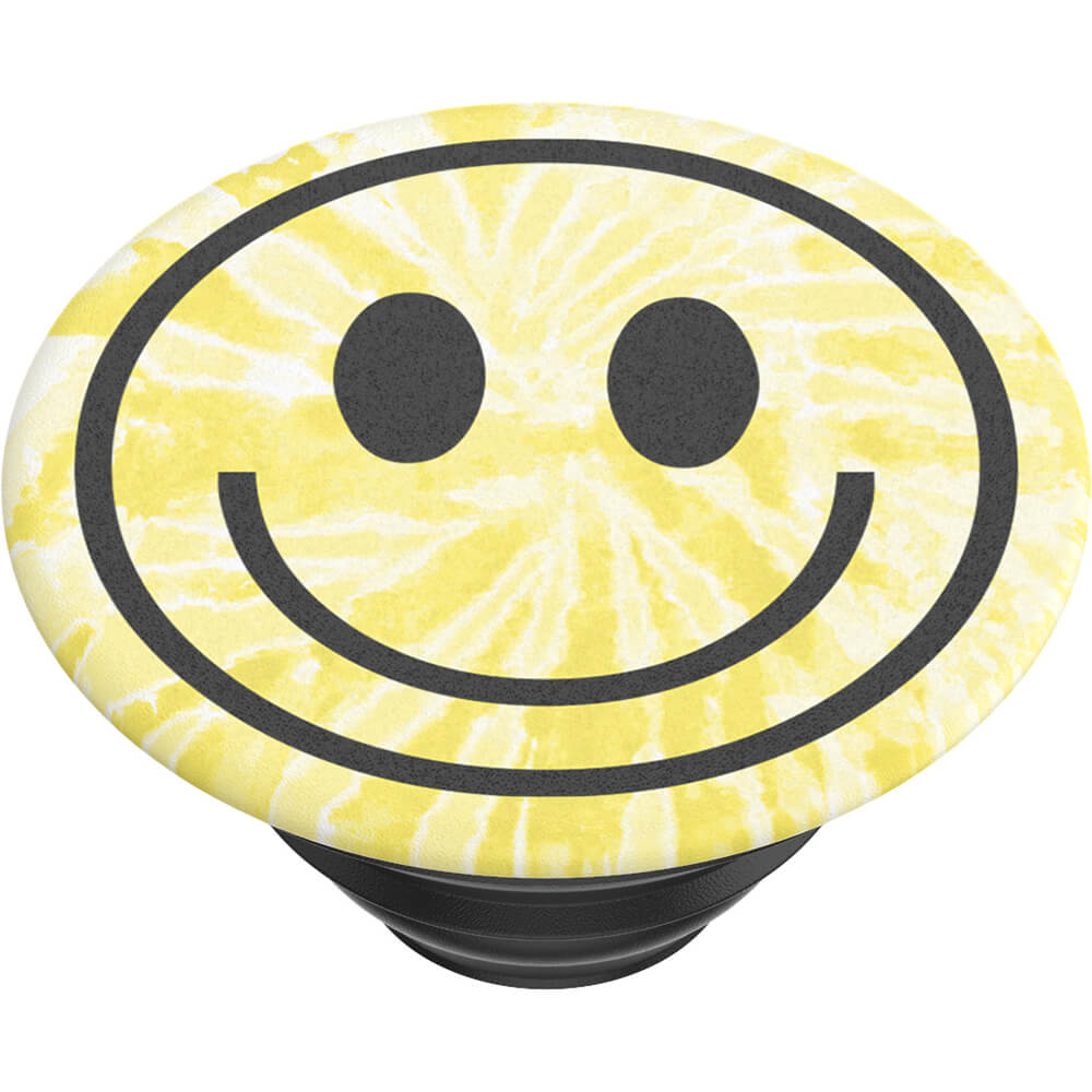 PopSockets PopSockets Avtagbart Grip med Ställfunktion Tie Dye Smiley