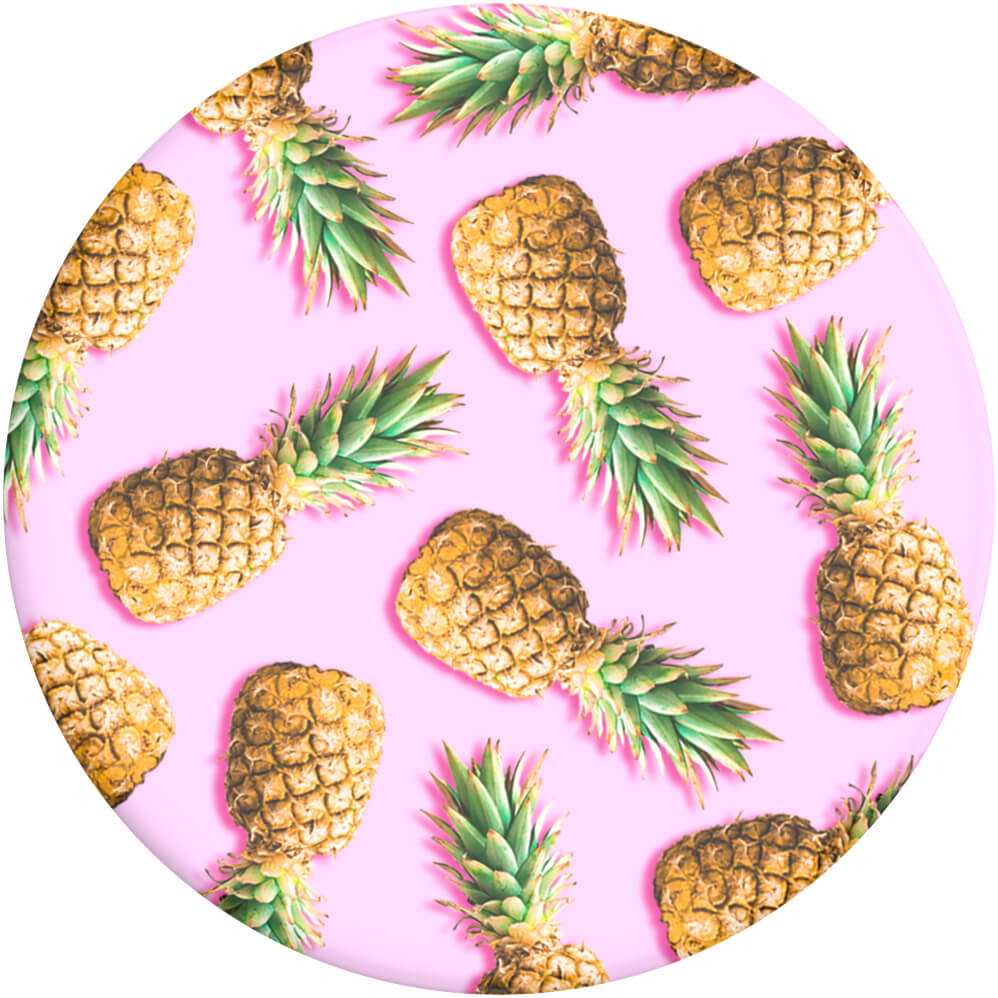 PopSockets PopSockets Basic Grip Med Ställfunktion Pineapple Palooza