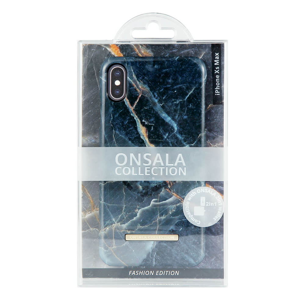 Onsala ONSALA iPhone XS Max Mobilskal Shine Grey Marble
