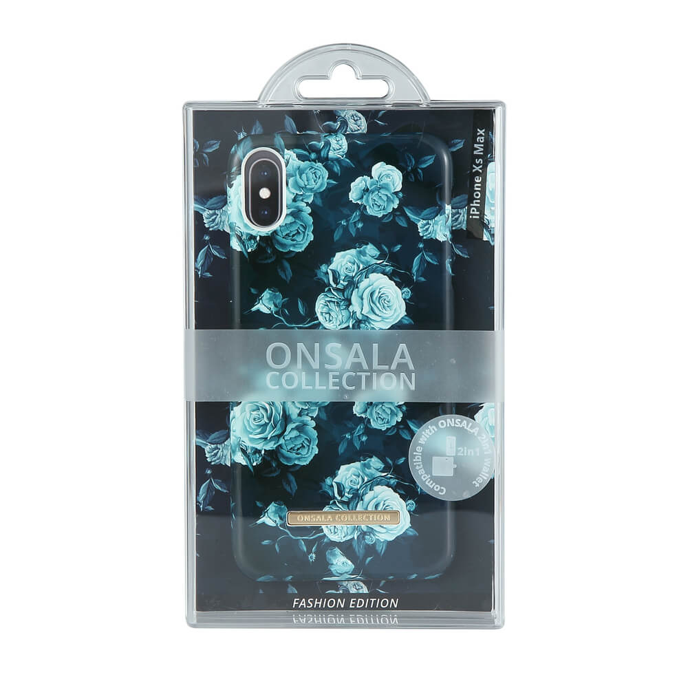Onsala ONSALA iPhone XS Max Mobilskal Shine Dark Flower