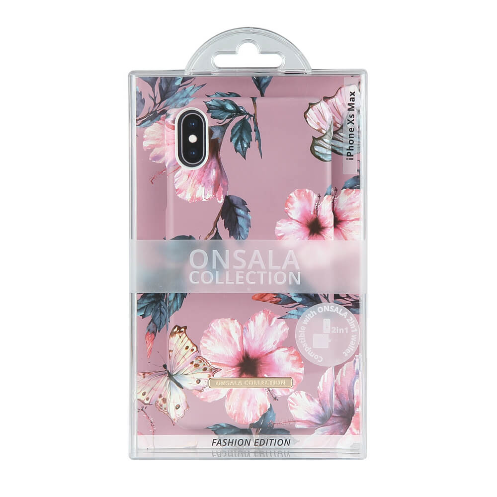Onsala ONSALA iPhone XS Max Mobilskal Shine Dusty Pink viol