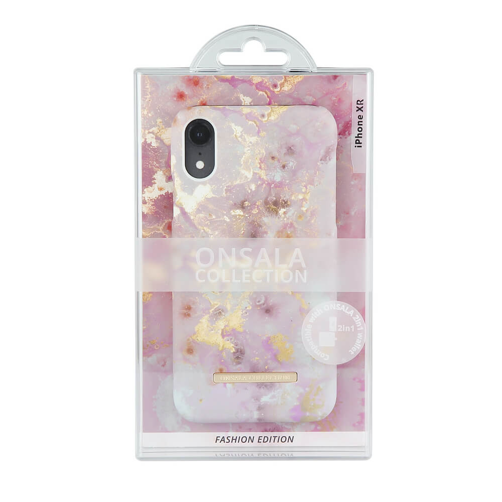 Onsala ONSALA iPhone XR Mobilskal Soft RoseGold Marble