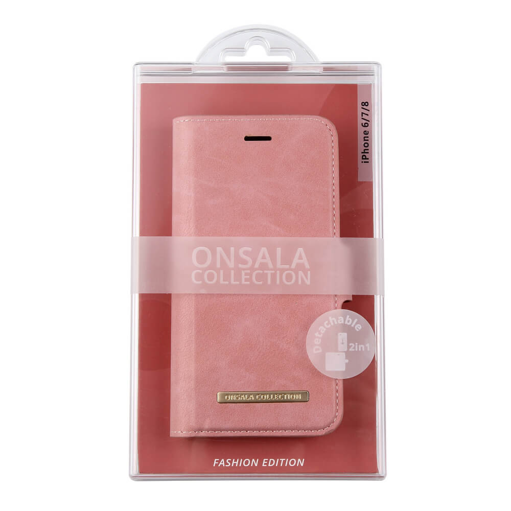 Onsala ONSALA iPhone 6/7/8/SE 2in1 Magnet Fodral / Skal Dusty Pink