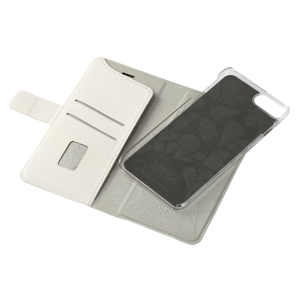 Onsala ONSALA iPhone 6/7/8 Plus 2in1 Magnet Fodral / Skal Saffiano White